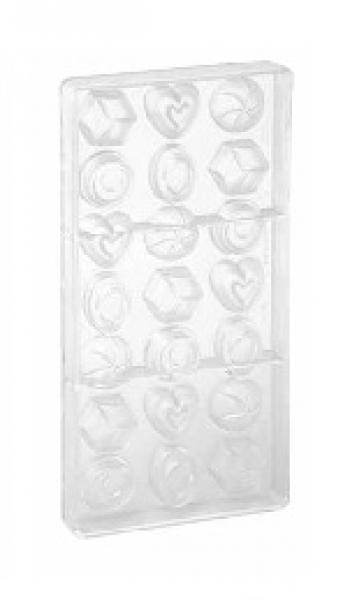 Polycarbonat Mould for Plalines - Classic